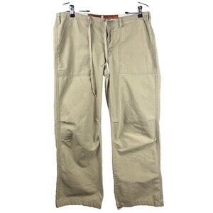VTG Y2K Abercrombie & Fitch 25issue Khaki Pants Womens L Tactical Gorp WPL-45736